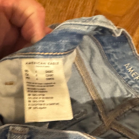 American Eagle Outfitters Ripped Light Blue Boyfriend Jeans - Picture 2 of 3